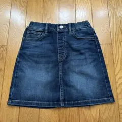 ユニクロ　キッズ　女の子　スカート　デニム　130cm