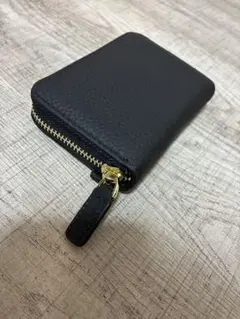 コインケース ブラック ラウンドファスナー