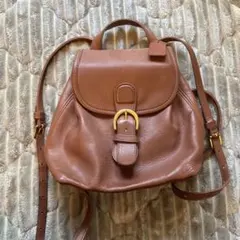 美品 COACH オールドコーチ ミニリュック レザー 本革 ブラウン 茶