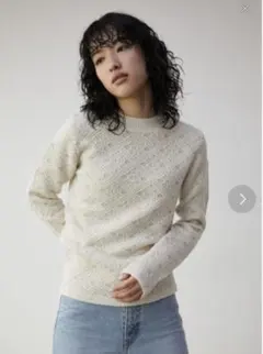 AZUL BY MOUSSY アイボリーニット