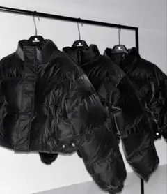 me+em selectブラック ショートダウンジャケット M