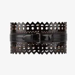 再値下 ALAIA アライヤ ベルト ALAIA（アライア） ベルト 小物 アクセサリー レザー ブルー レッド