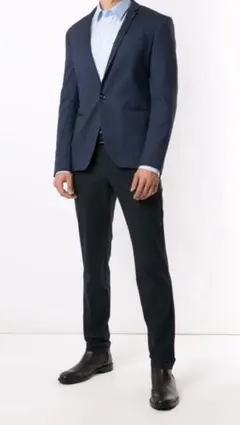 HUGO BOSS ネイビー スラックス 新品未使用タグ付きのサムネイル