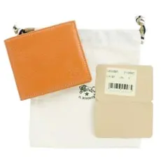 イルビゾンテ 財布 二つ折り 小銭入れなし ヤキヌメ 札入れ カード スリム