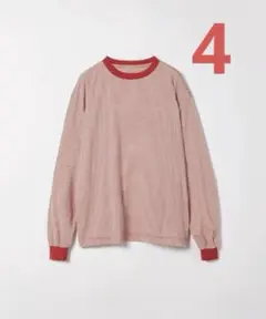 【新品】ONC MERINO ロングスリーブTシャツ size4 レッド