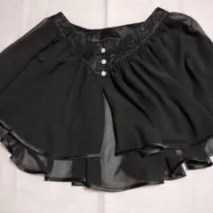 ASHILL ★黒 レース付き 半袖 トップス Mサイズ