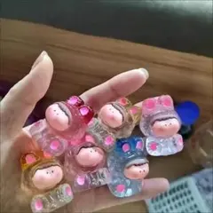 キャラクター型デコレーションパーツ6個セット