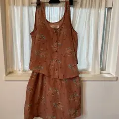 スナイデル花柄オレンジセットアップ