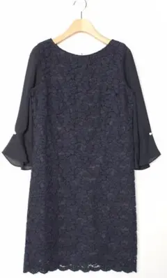 backチェーン付きレースサックワンピース