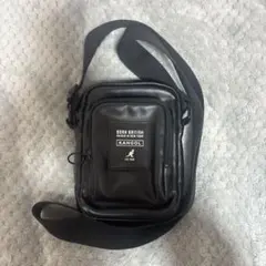 Kangol ブラック ショルダーバッグ