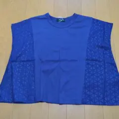 新品未使用☆コムサイズム　青　デザインチュニックＭ（110-120㎝）