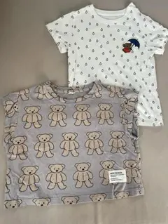 ユニクロ　韓国ブランド　ミッフィー クマ Tシャツ 2枚セット100cm〜