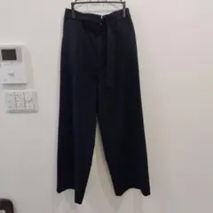 グリーンレーベルリラクシング　ダークネイビー ワイドパンツ