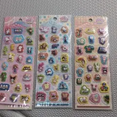 【激レア】サンリオ　100キャラ　シール　平成　 レトロ　2013年　3点セット