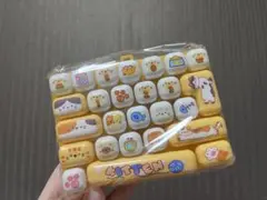猫 キーボード型 フィジェットトイ キーホルダー