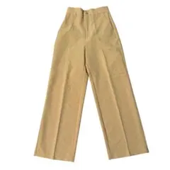 GU スラックス　ストレート　イエロー　センタープレス　S