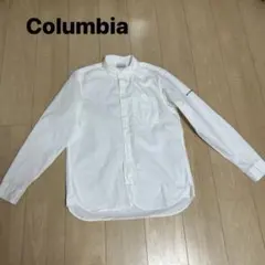 美品　コロンビア　長袖白シャツ　OMNI-SHADE ボタンダウンシャツ M