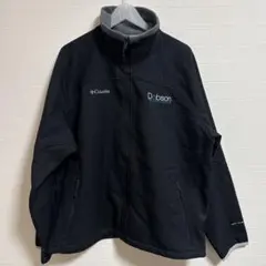 土日価格Columbia ソフトシェルジャケット　フリース　企業系ロゴ　XL 黒