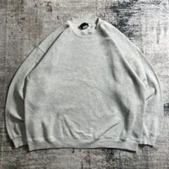 90s Sweat Shirt スウェットシャツ グレー 刺繍 ワンポイント