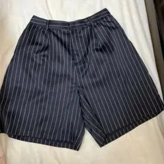 【新品未使用】KBF ショートパンツ　紺縞