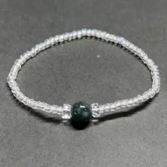 BB44 天然石 パワーストーン 1粒 グアテマラ産 翡翠 ビーズ ブレスレット