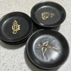 たち吉小皿　縁起物 鶴 亀 鯛 3種10枚セット