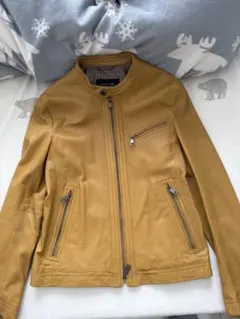 BLACK LABEL BURBERRY レザージャケット M マスタード