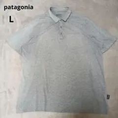 パタゴニア patagonia 半袖ポロシャツオーガニックコットン グレー L