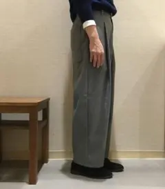 タックパンツ ワイドパンツ
