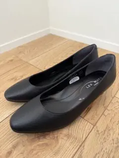 【新品未使用】LES MULES ブラックパンプス 23.0 EEE AOKI