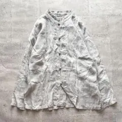 ichi Antiquite'sイチアンティークス リネンシャツ チャイナ風のサムネイル