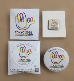匿名　東京2025デフリンピック 缶バッジ＆ピンバッジセット
