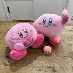 星のカービィ ぬいぐるみ 3体セット売り 大2体、小1体