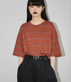 TODAYFUL Boyfriend Border T-shirts テラコッタのサムネイル