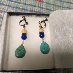 天然石イヤリング