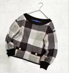 ブルーレーベル クレストブリッジ チェックニット 38