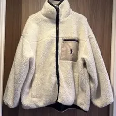 U.S. POLO ASSN. フリースジャケット M ホワイト