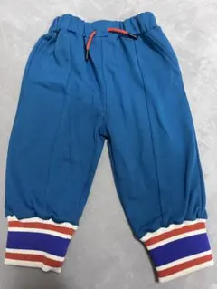リブ付き裾青パンツ 95サイズ