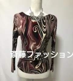 社交ダンス練習着レッスン着パーティ。斎藤ファッション素敵な柄トップスドレス