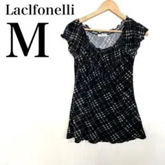 Laclfonelli レディース M ブラック系 トップス カットソー 幾何学