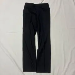 メンズ センタープレス スラックスパンツ S ネイビー ビジネスカジュアル