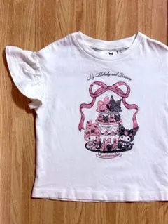 Tシャツ ホワイト マイメロ クロミ 110 GU