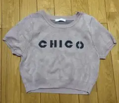 CHICO ロゴジャガード刺繍ニットのサムネイル