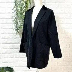 アンタイトル　3L　サイズ44　大きなサイズ　ジャケット　ウール　上品　高級感