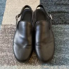 Souliers MARTINEZ レザー ミュール サンダル 黒 36 本革 - メルカリ
