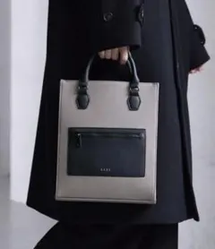 CLEL トートバッグ ver2 ベージュ エンボス 2way ショルダーバッグ