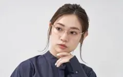 zoff オーバル型メガネ（ピンク（クリア）【ZA241001-20A1】度有り