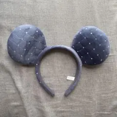 ミッキーマウス型ネイビーカチューシャ