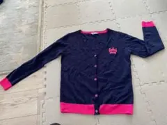 美品ロデオクラウンズネオンカラーピンクカーディガンMトップス