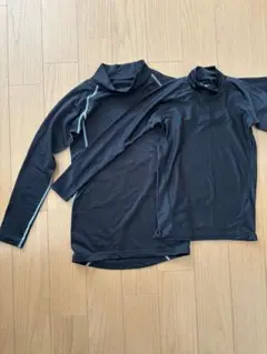 ブラック長袖アンダーシャツ 2枚セット